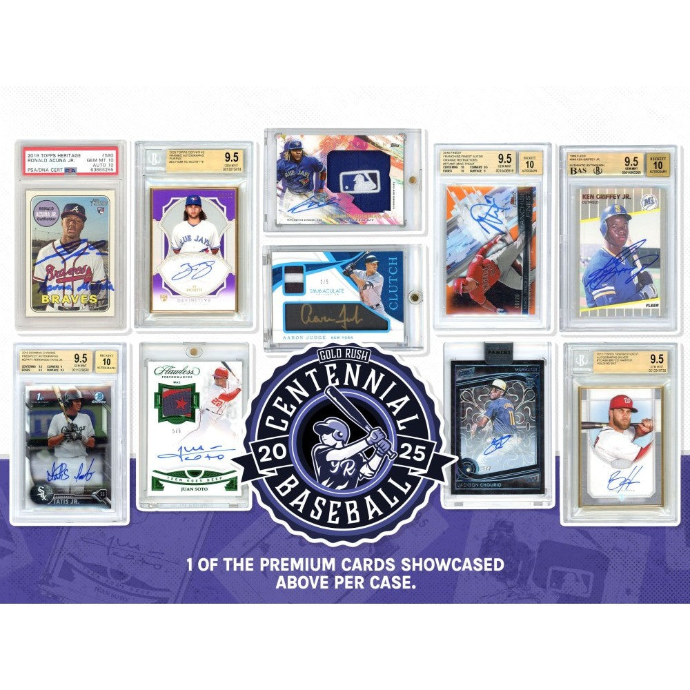 Monday 10/6: Baseball: 1 Centennial + 1 Jersey + 1 Photo LIVE BOX BREAK (Random Letter)
