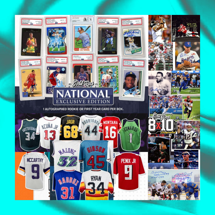 Tuesday 9/2: The National: 2 Signed & Slabbed + 1 Jersey + 1 Photo LIVE BOX BREAK (Random Letter)