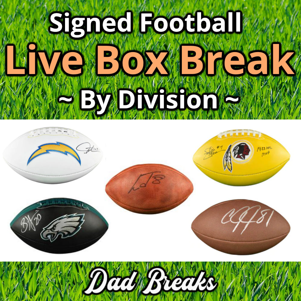 Tuesday 12/2: Full-Size Football LIVE BOX BREAK (Pick Your Division)