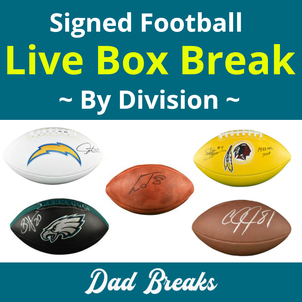 Monday 8/3: Full-Size Football LIVE BOX BREAK (Pick Your Division)