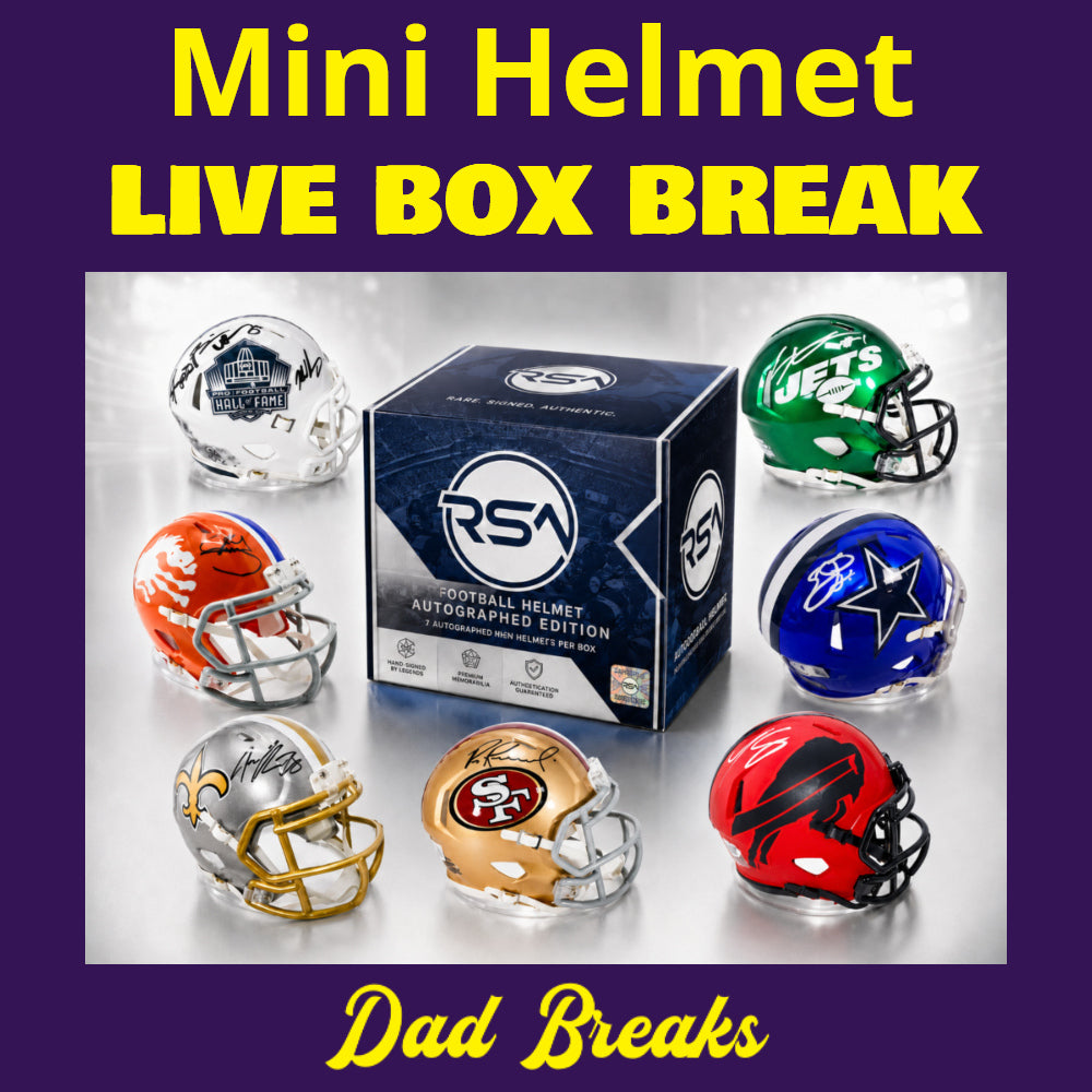 Friday 7/24: Football Mini-Helmet LIVE BOX BREAK (Pick Your Division)