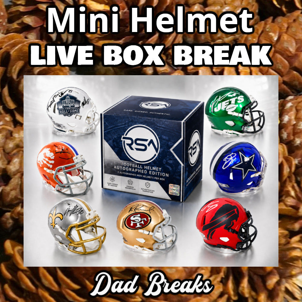 Tuesday 8/25: Football Mini-Helmet LIVE BOX BREAK (Pick Your Division)