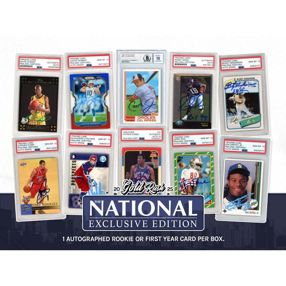 Tuesday 9/2: The National: 2 Signed & Slabbed + 1 Jersey + 1 Photo LIVE BOX BREAK (Random Letter)