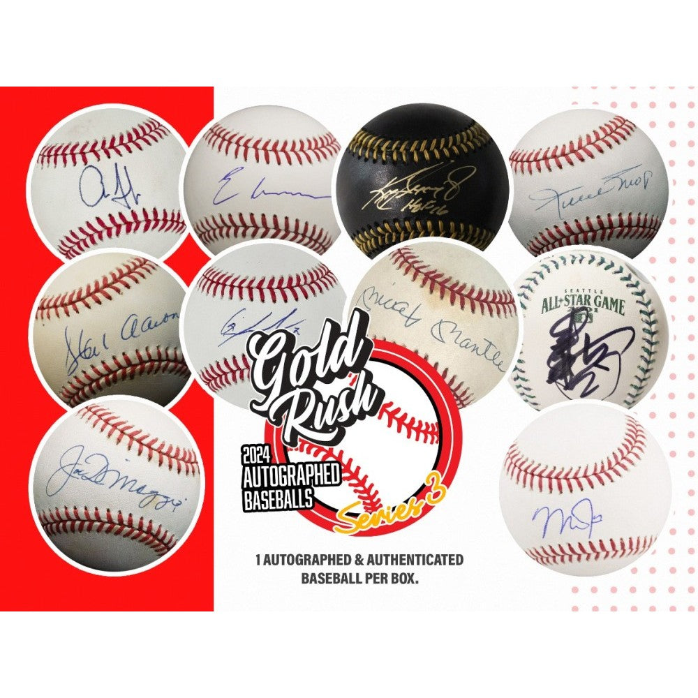 Friday 10/11: Baseball Bat & 2 Gold Rush Baseballs LIVE BOX BREAK (Pick Your Team)