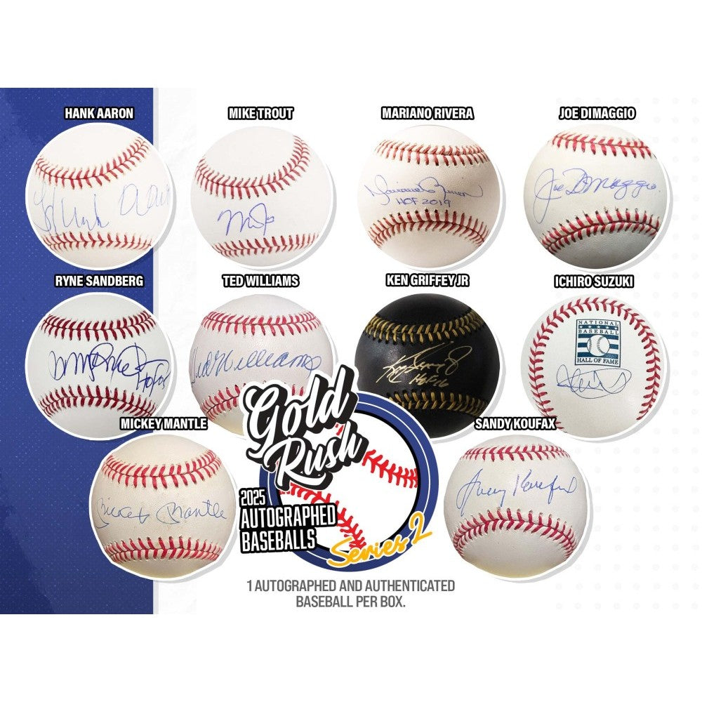 Friday 1/16: Baseball Bat & 2 Gold Rush Baseballs LIVE BOX BREAK (Pick Your Team)