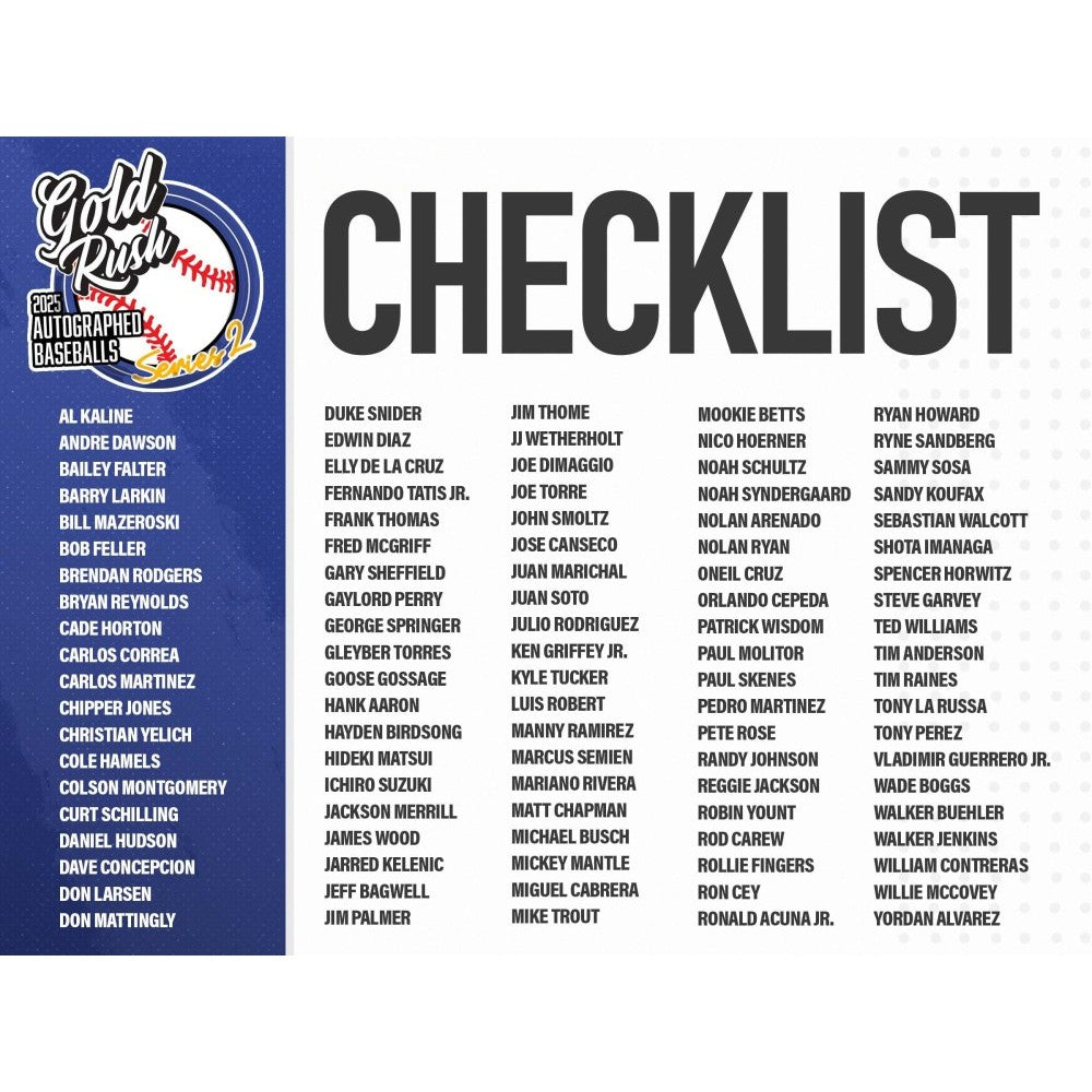 Friday 1/16: Baseball Bat & 2 Gold Rush Baseballs LIVE BOX BREAK (Pick Your Team)