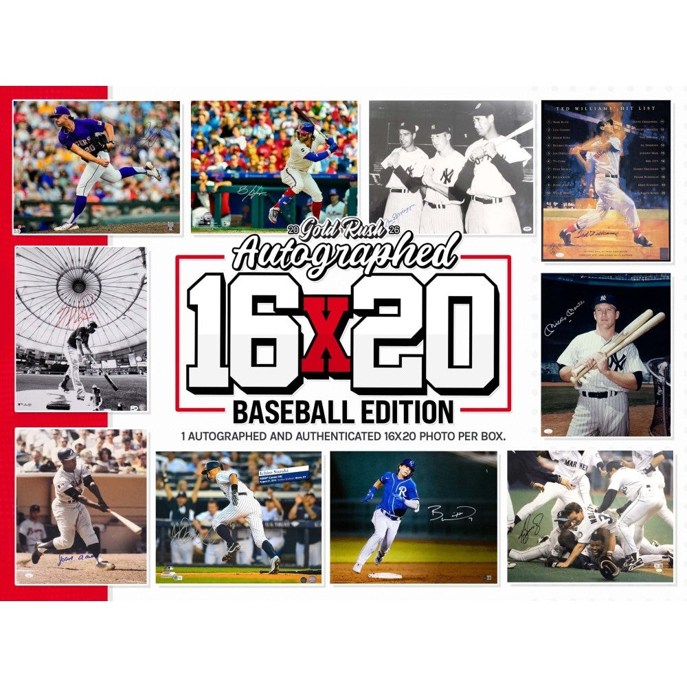 Wednesday 6/10: Gold Rush 16x20 Photo + Baseball + Jersey LIVE BOX BREAK (Pick Your Team)