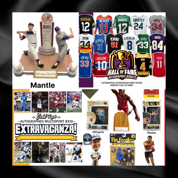 Tuesday 6/16: Multi-Sport: 1 Figurine + 1 Jersey + 1 Photo LIVE BOX BREAK (Random Letter)