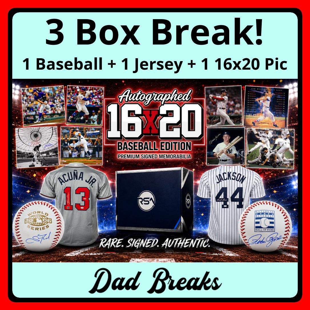 Tuesday 8/11: Gold Rush 16x20 Photo + Baseball + Jersey LIVE BOX BREAK (Pick Your Team)