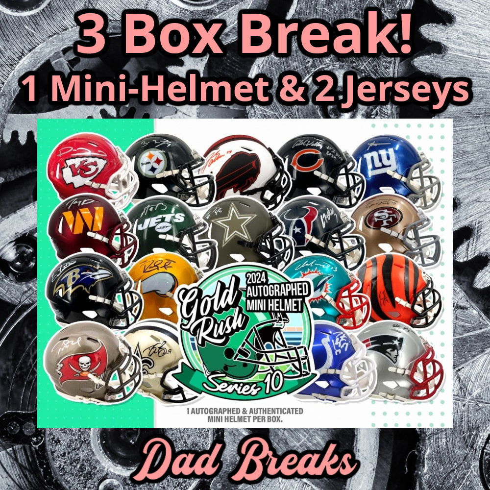 Friday 2/14: Gold Rush Mini-Helmet & 2 Jersey LIVE BOX BREAK (Pick You ...