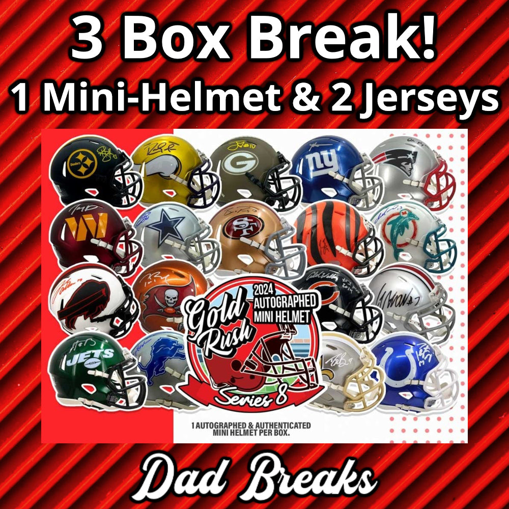 Friday 12/27: Gold Rush Mini-Helmet & 2 Jersey LIVE BOX BREAK (Pick Your Team)