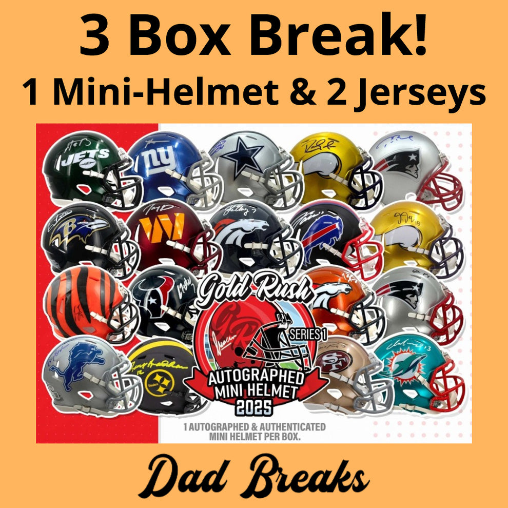 Friday 2/21: Gold Rush Mini-Helmet & 2 Jersey LIVE BOX BREAK (Pick You ...