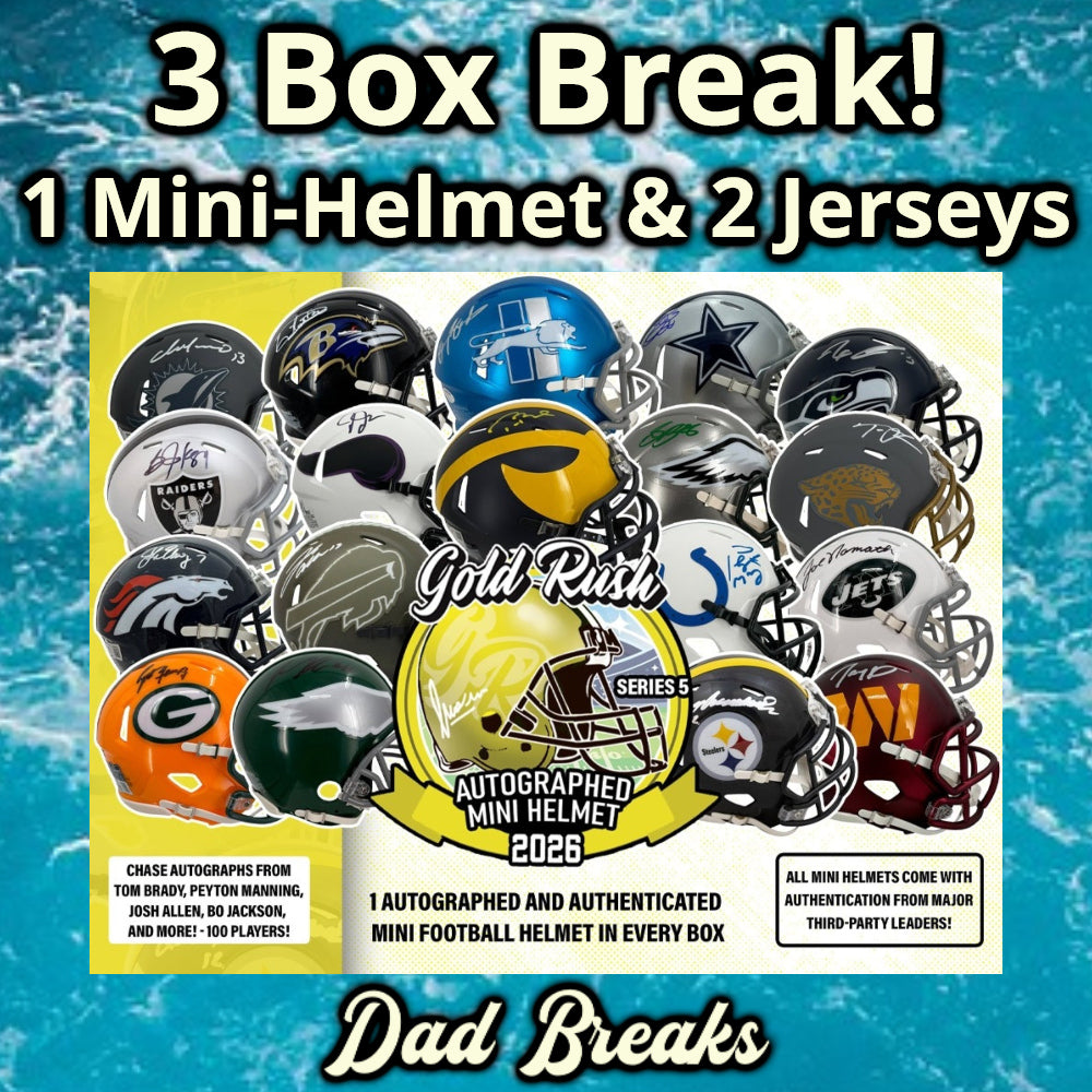 Friday 9/4: Gold Rush Mini-Helmet & 2 Jersey LIVE BOX BREAK (Pick Your Team)