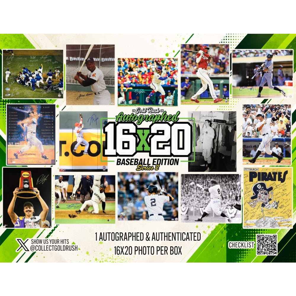 Friday 10/9: Gold Rush 16x20 Photo + Baseball + Jersey LIVE BOX BREAK (Pick Your Team)