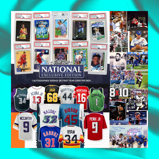 Tuesday 9/2: The National: 2 Signed & Slabbed + 1 Jersey + 1 Photo LIVE BOX BREAK (Random Letter)