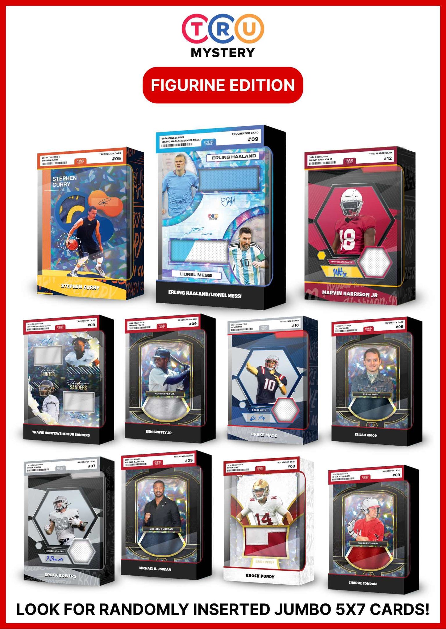 Friday 10/11: Multi-Sport: 1 Figurine + 1 Jersey + 1 Photo LIVE BOX BREAK (Random Letter)