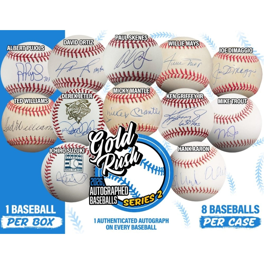 Tuesday 8/18: Baseball Bat & 2 Gold Rush Baseballs LIVE BOX BREAK (Pick Your Team)
