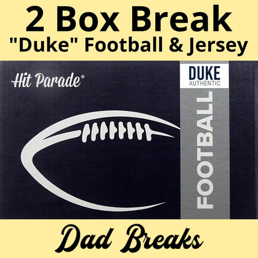 Friday 2/27: Hit Parade AUTHENTIC Duke Football & Jersey LIVE BOX BREAK (Pick Your Team)
