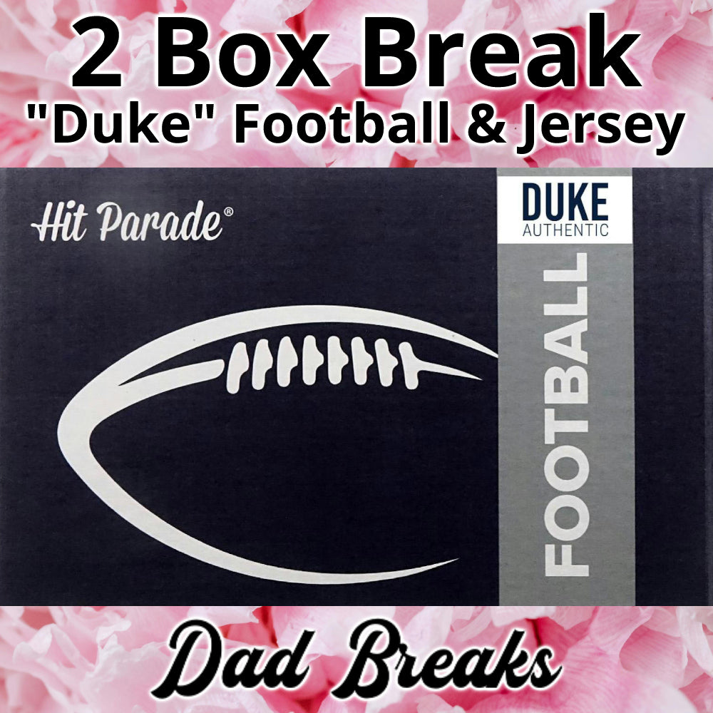 Friday 3/13: Hit Parade AUTHENTIC Duke Football & Jersey LIVE BOX BREAK (Pick Your Team)