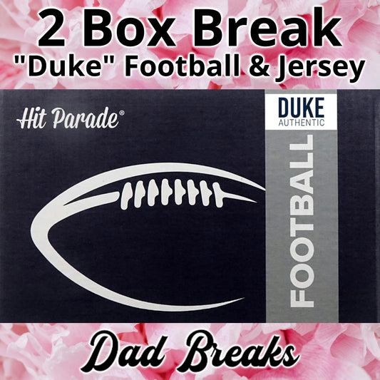 Friday 1/16: Hit Parade AUTHENTIC Duke Football & Jersey LIVE BOX BREAK (Pick Your Team)
