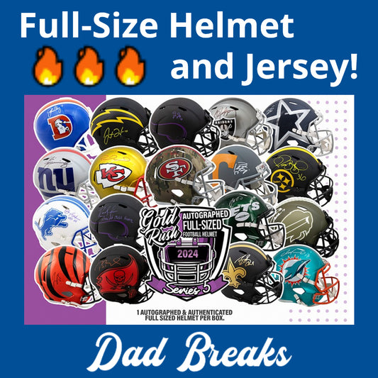 Friday 10/11: Gold Rush Full-Size Helmet & Jersey LIVE BOX BREAK (Pick Your Team)