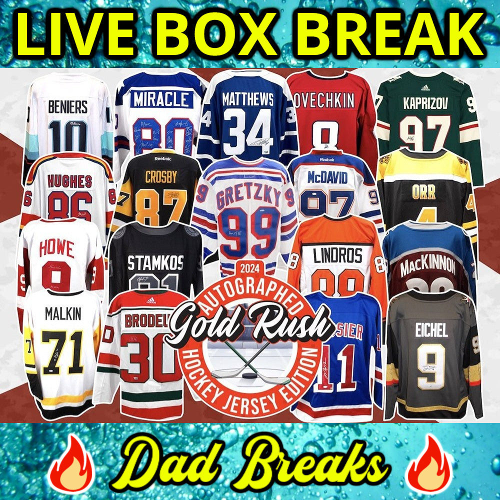 Friday 7/5: Gold Rush Hockey Jersey LIVE BOX BREAK (Pick Your Team ...