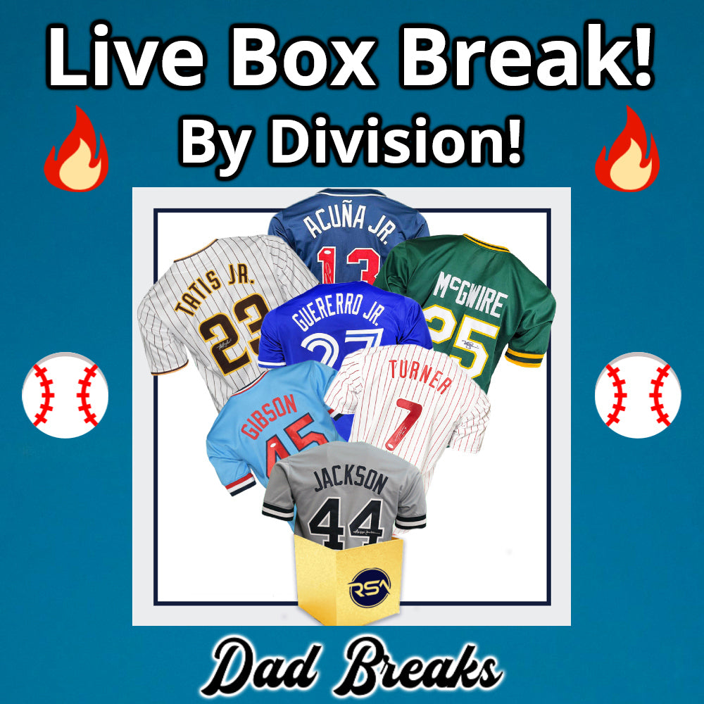 Friday 2/20: Baseball Jersey LIVE BOX BREAK (Pick Your Division)