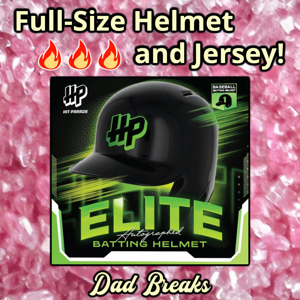 Friday 7/10: Hit Parade Full-Size Batting Helmet & Baseball Jersey LIVE BOX BREAK (Pic Your Team)