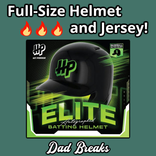 Friday 3/6: Hit Parade Full-Size Batting Helmet & Baseball Jersey LIVE BOX BREAK (Pic Your Team)