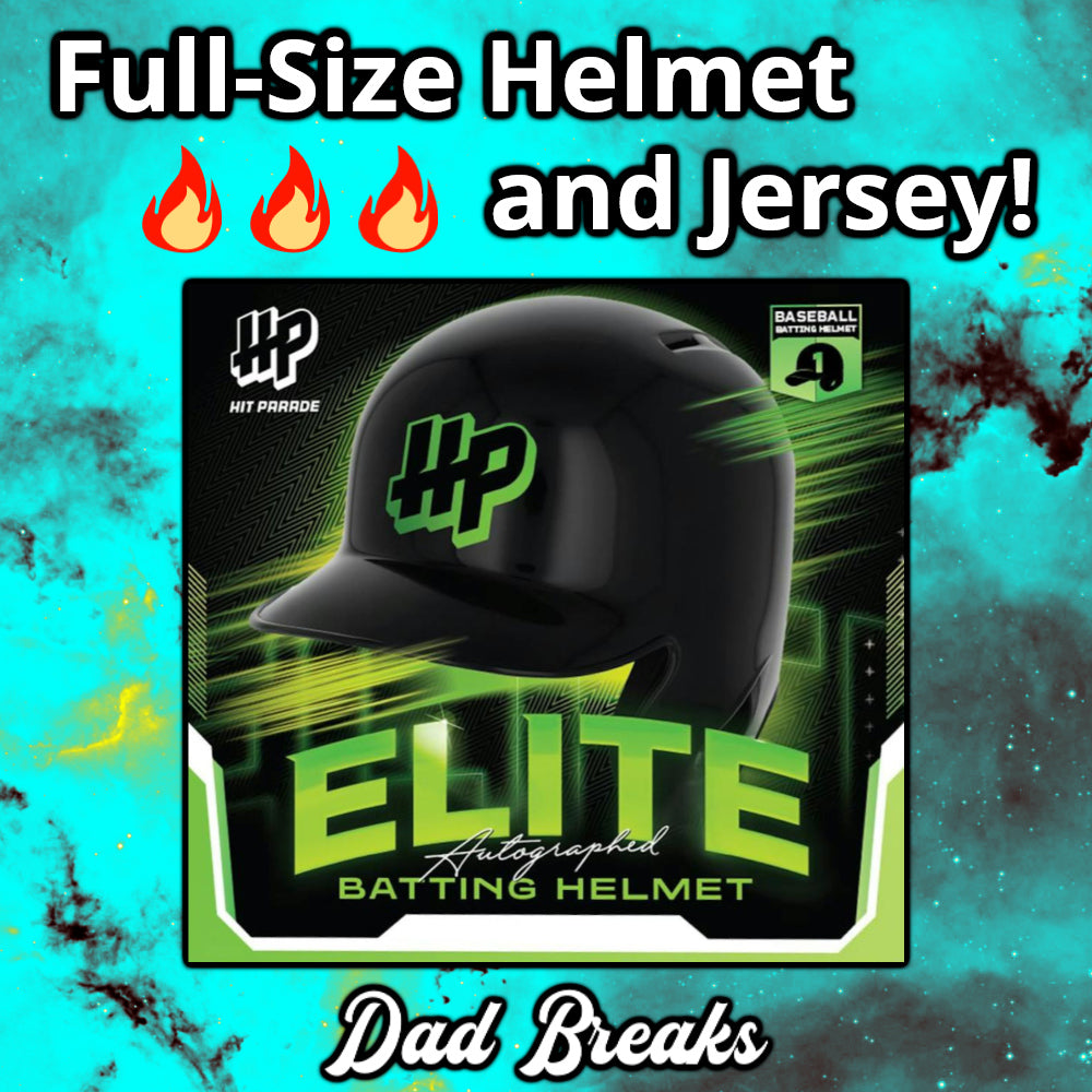 Friday 3/13: Hit Parade Full-Size Batting Helmet & Baseball Jersey LIVE BOX BREAK (Pic Your Team)