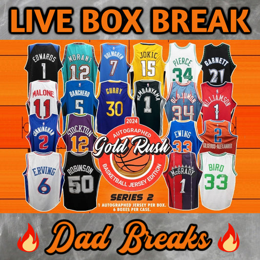 Friday 10/11: Gold Rush Basketball Jersey LIVE BOX BREAK (Pick Your Team)