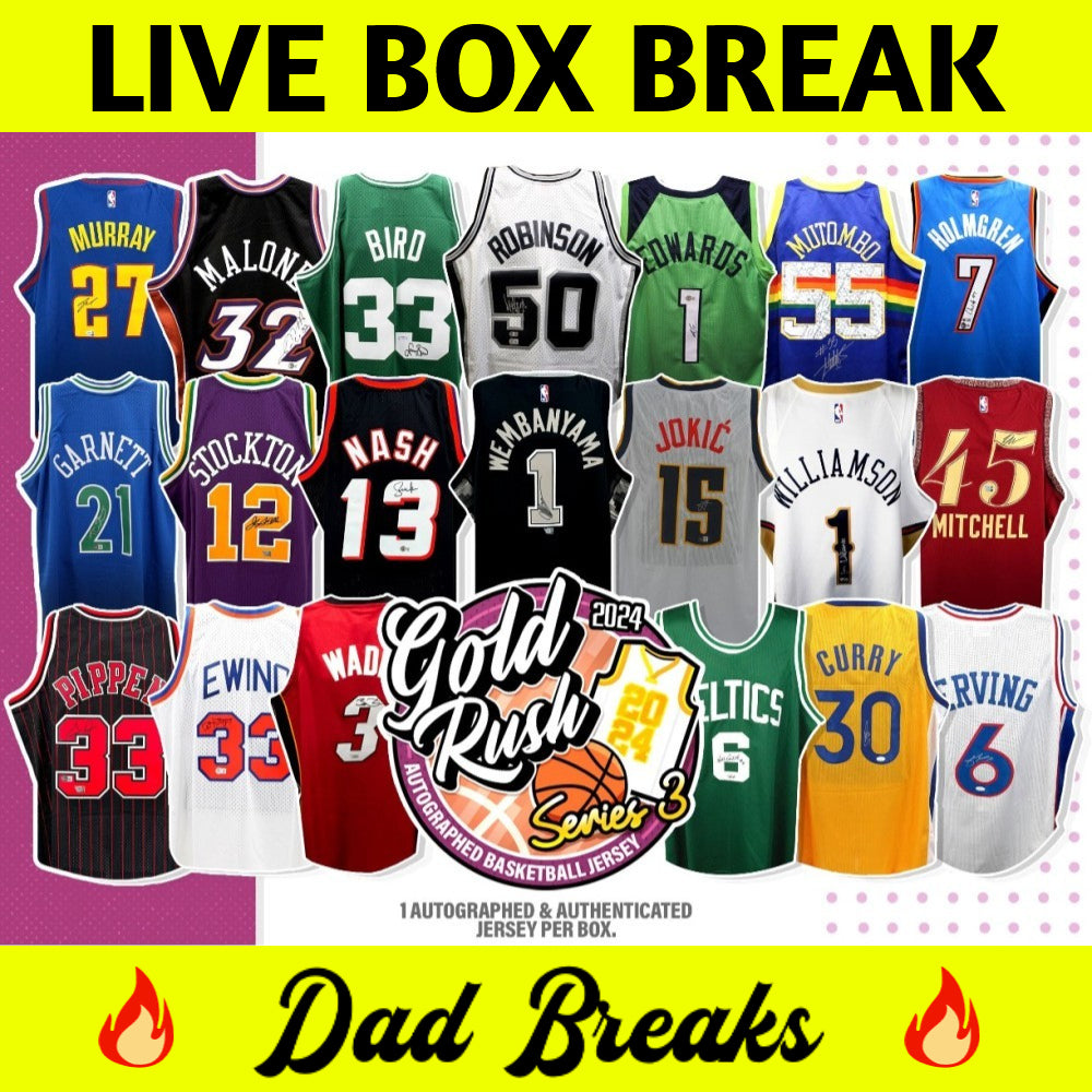 Friday 2/7: Gold Rush Basketball Jersey LIVE BOX BREAK (Pick Your Team)