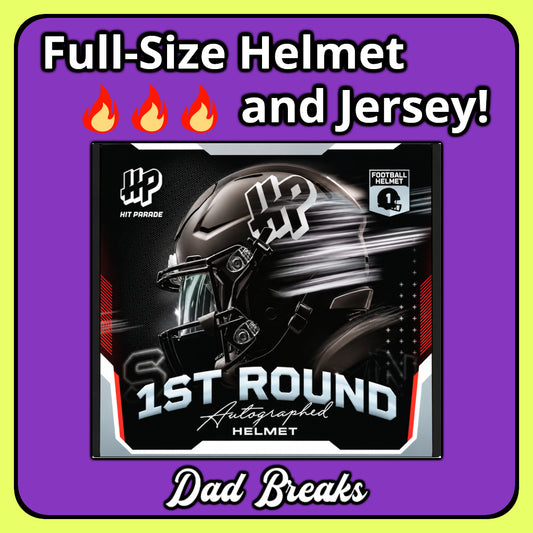 Friday 10/30: Hit Parade Full-Size Helmet & Jersey LIVE BOX BREAK (Pick Your Team)