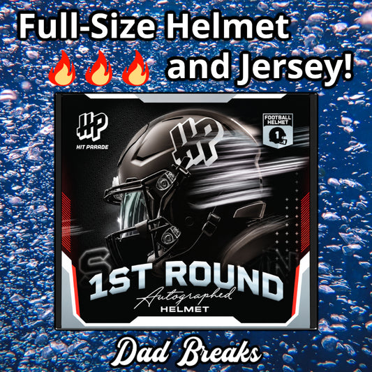 Tuesday 10/27: Hit Parade Full-Size Helmet & Jersey LIVE BOX BREAK (Pick Your Team)