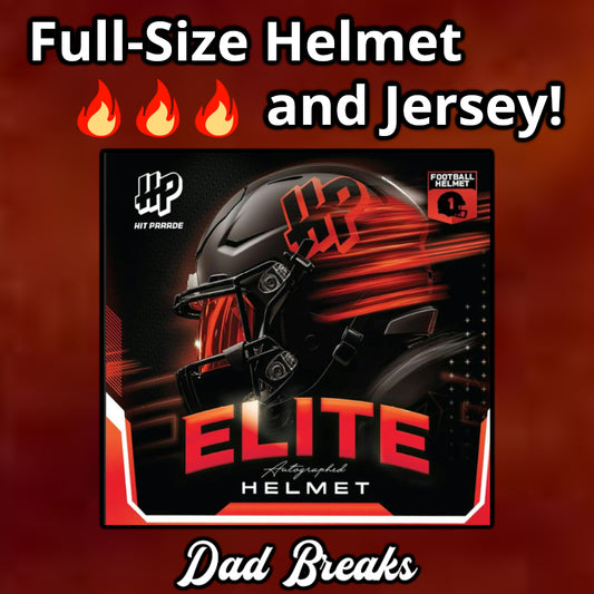 Friday 3/6: Hit Parade Full-Size Helmet & Jersey LIVE BOX BREAK (Pick Your Team)
