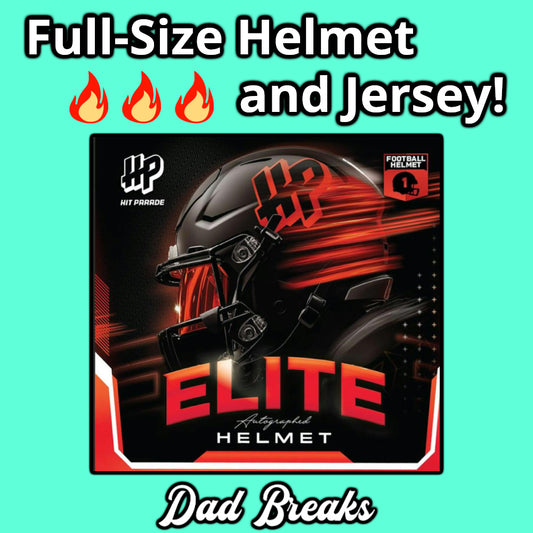 Friday 7/24: Hit Parade Full-Size Helmet & Jersey LIVE BOX BREAK (Pick Your Team)