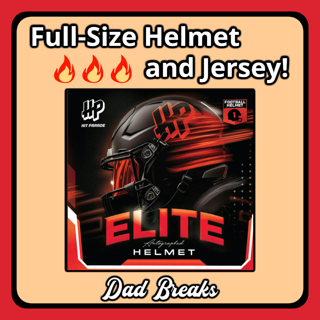 Friday 5/1: Hit Parade Full-Size Helmet & Jersey LIVE BOX BREAK (Pick Your Team)