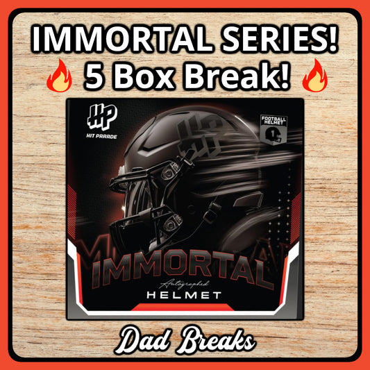 Friday 10/9: Hit Parade Immortal AUTHENTIC Full-Size Helmet + 2 Jerseys + 2 Photos LIVE BOX BREAK (Pick Your Team)