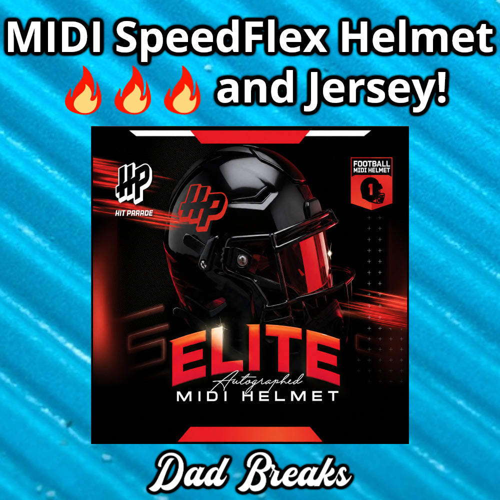 Friday 10/9: Hit Parade MIDI SpeedFlex Helmet & Jersey LIVE BOX BREAK (Pick Your Team)