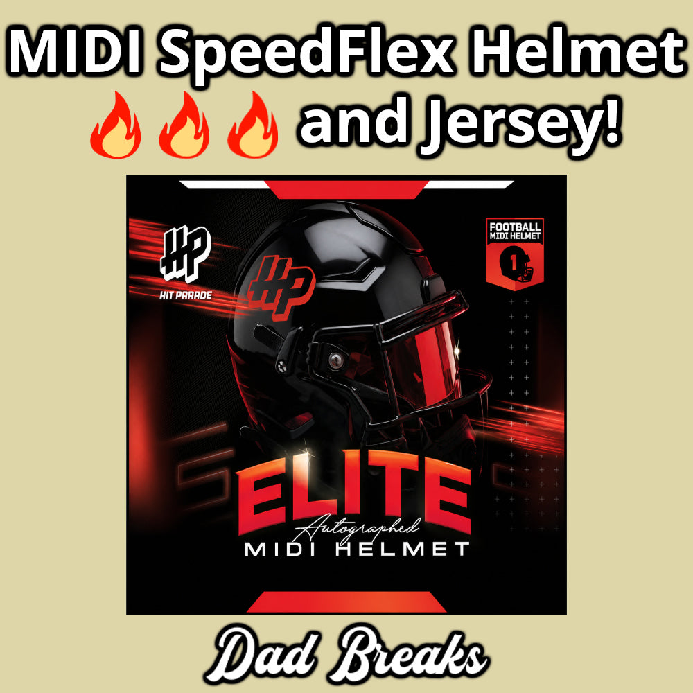 Friday 9/4: Hit Parade MIDI SpeedFlex Helmet & Jersey LIVE BOX BREAK (Pick Your Team)