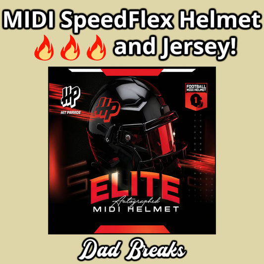 Friday 9/4: Hit Parade MIDI SpeedFlex Helmet & Jersey LIVE BOX BREAK (Pick Your Team)