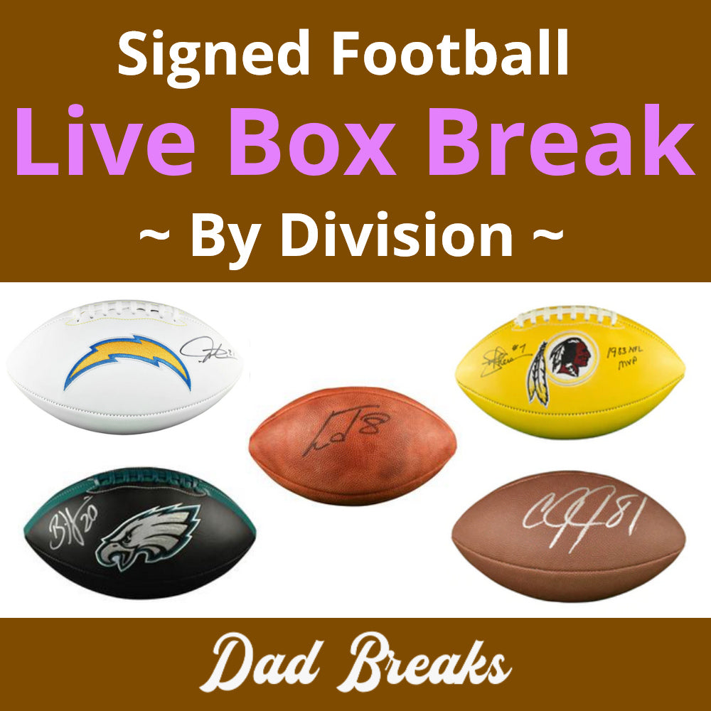 Friday 10/30: Full-Size Football LIVE BOX BREAK (Pick Your Division)