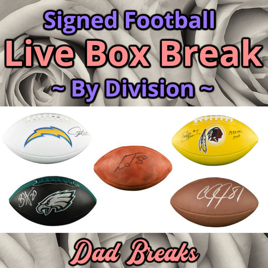 Tuesday 4/21: Full-Size Football LIVE BOX BREAK (Pick Your Division)