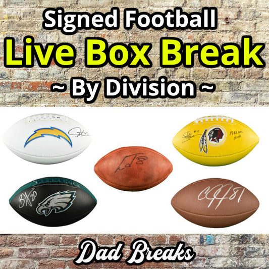 Friday 4/24: Full-Size Football LIVE BOX BREAK (Pick Your Division)