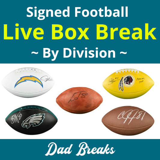 Monday 8/3: Full-Size Football LIVE BOX BREAK (Pick Your Division)