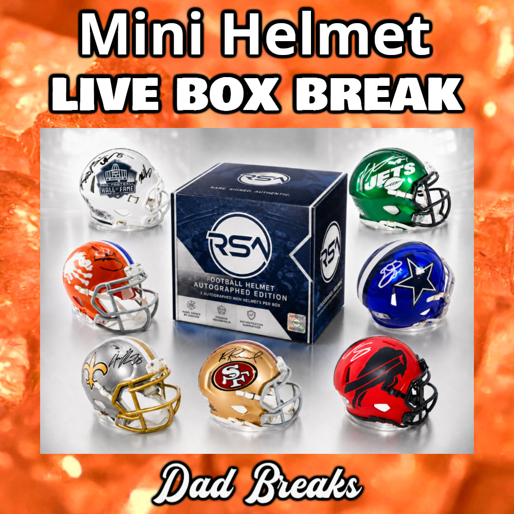 Friday 8/14: Football Mini-Helmet LIVE BOX BREAK (Pick Your Division)