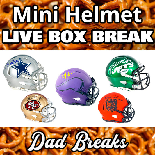 Friday 4/24: Football Mini-Helmet LIVE BOX BREAK (Pick Your Division)