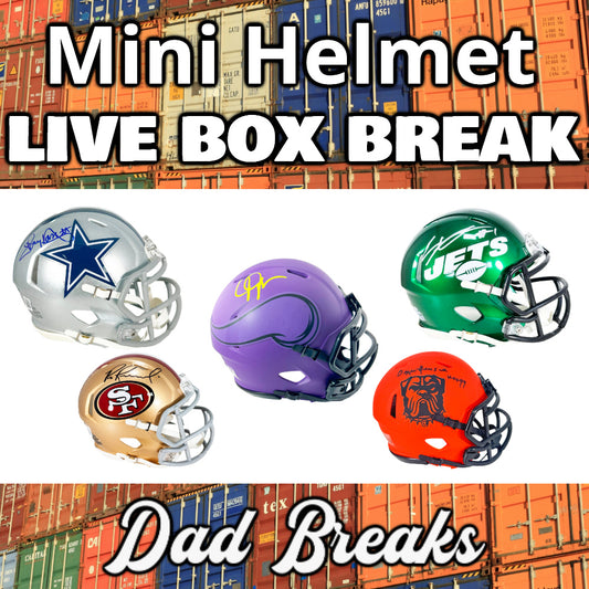 Tuesday 5/12: Football Mini-Helmet LIVE BOX BREAK (Pick Your Division)